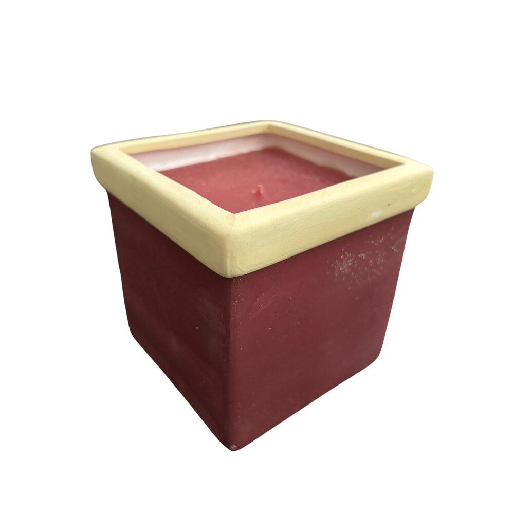 Christmas Ceramic Chimney Square Scented Candle New 4x4